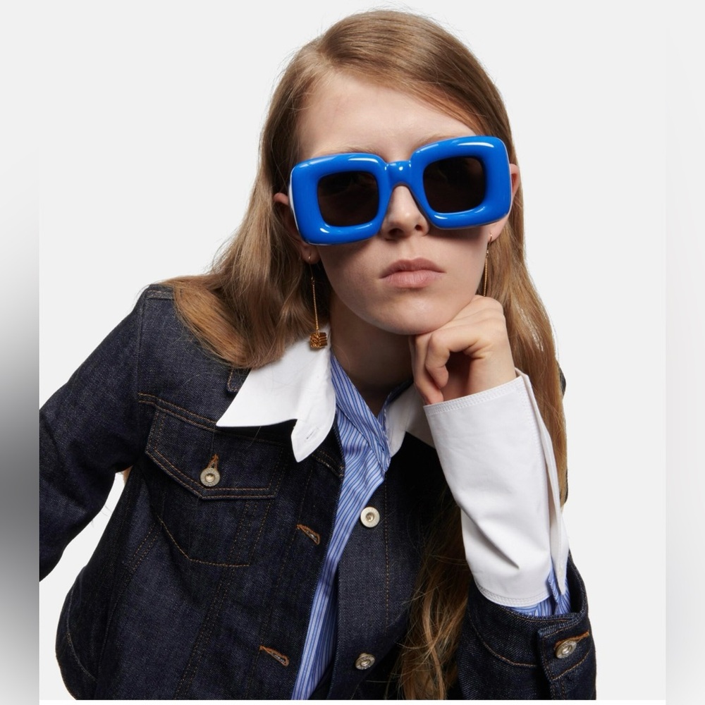 Loewe Inflated rectangular sunglasses.